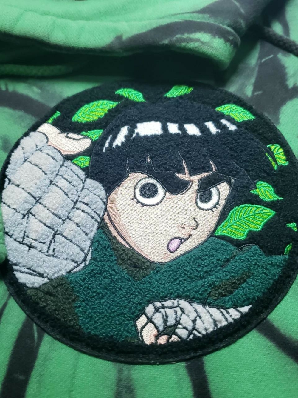 Hypland Rock Lee Tie Dye Green Hoodie